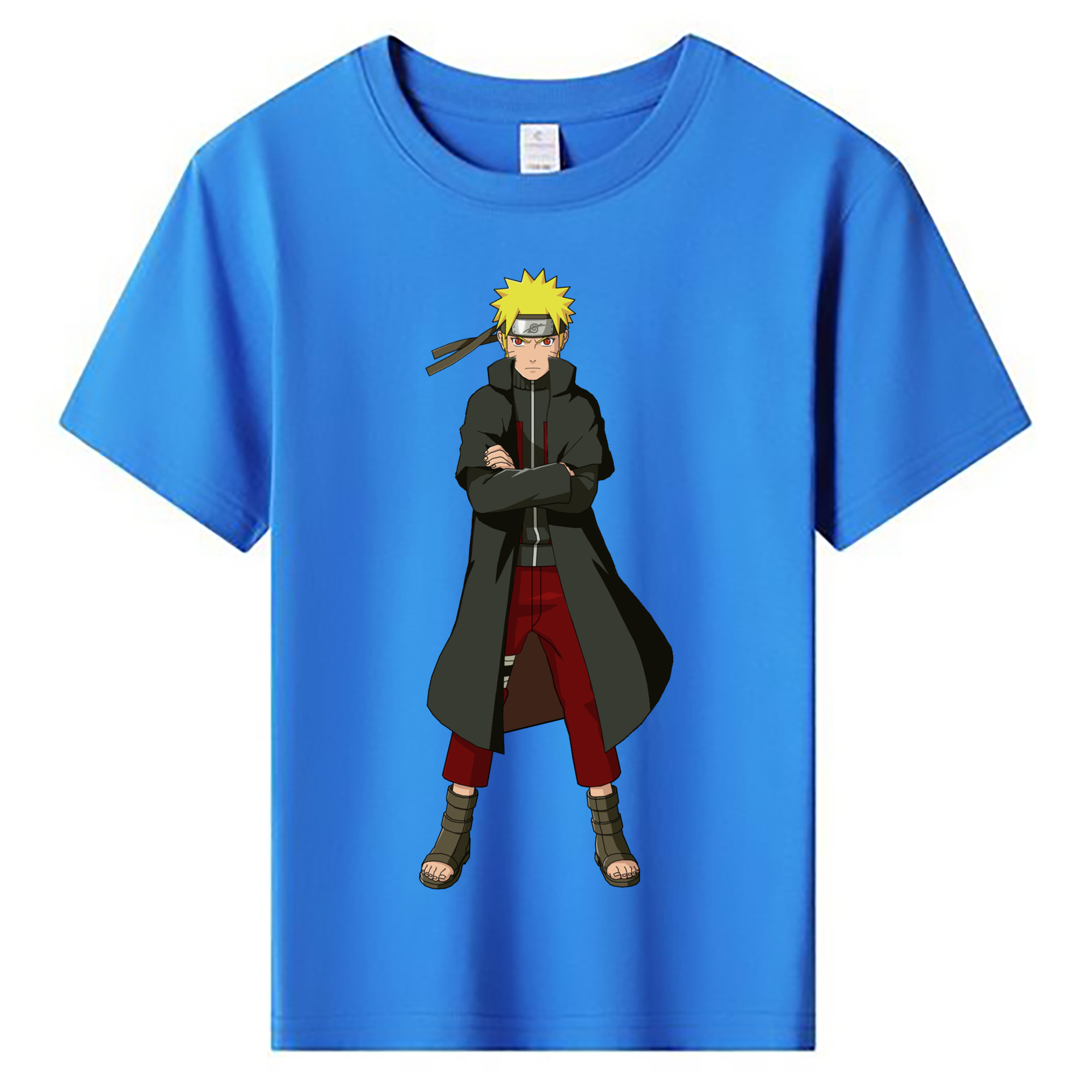 （画像用） NARUTO -ナルト- うずまき ナルト Uzumaki Naruto 綿100％キッズTシャツ（フロントプリント）
